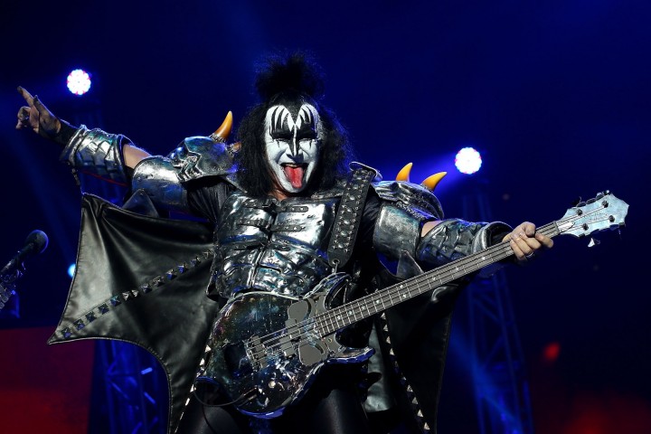 PERTH, AUSTRALIA - FEBRUARY 28:  Gene Simmons of KISS performs live on stage as part of their Monster Tour with Motley Crue and Thin Lizzy at Perth Arena on February 28, 2013 in Perth, Australia.  (Photo by Paul Kane/Getty Images)