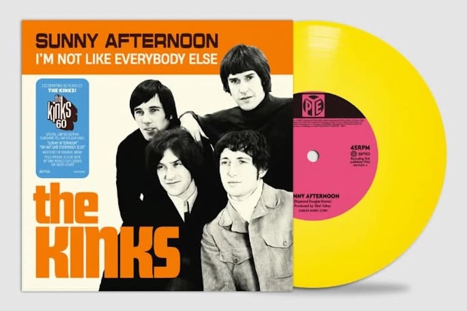 ザ・キンクス、“Sunny Afternoon”がアナログ盤のシングル・チャートで1